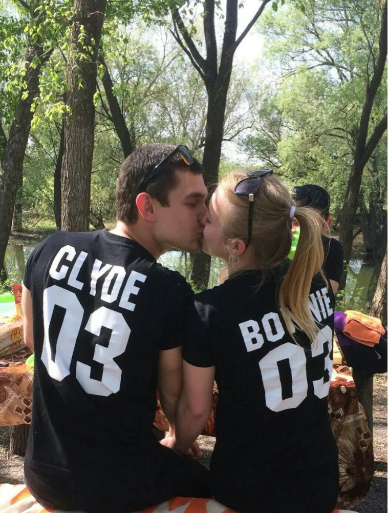 Couple T-Shirts Bonnie - Clyde - Achtung  Einzelverkauf! <3