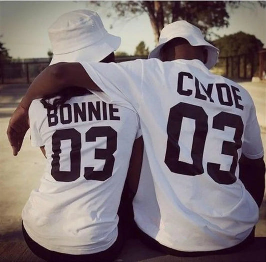 Couple T-Shirts Bonnie - Clyde - Achtung  Einzelverkauf! <3