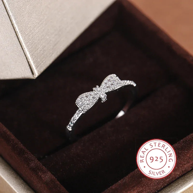 925 Silber Ring für Rosenschatulle