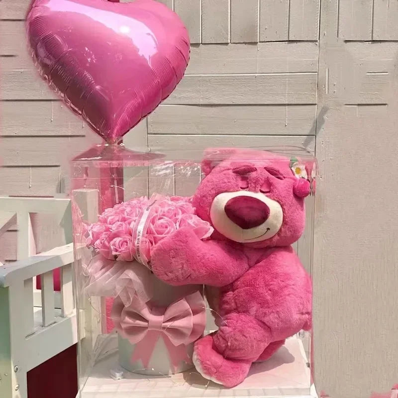 Lotso Plüsch Box mit ewig haltbaren Rosen